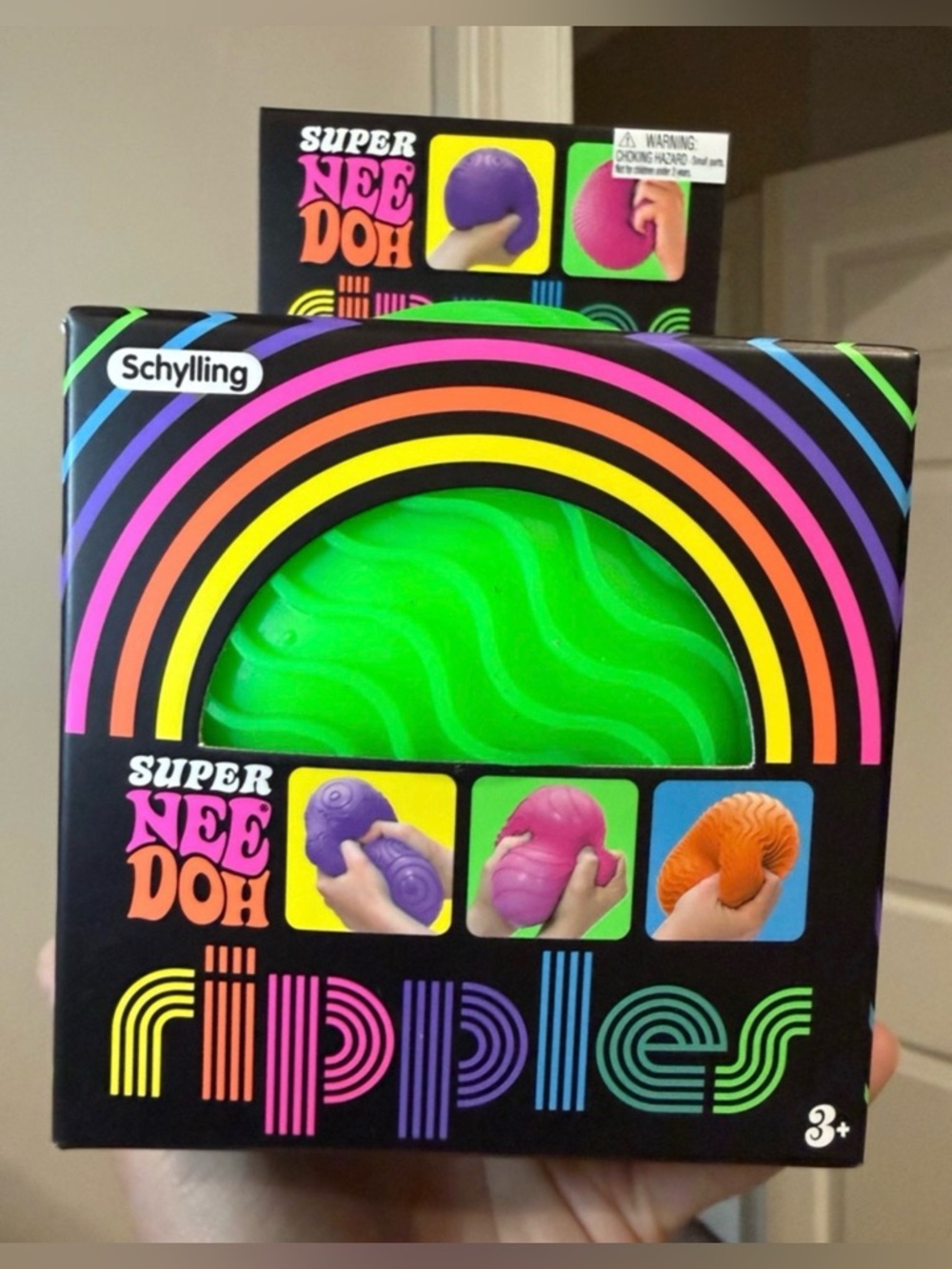 Schylling Super NeeDoh Ripples Sensory Squishy Toy - Green